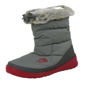 The North Face Nuptse Faux Fur IV Womens Bootie Grey Winter Waterproof